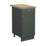 Vicco - meuble cuisine fame - line, vert or campagne, 40 cm, pt chne