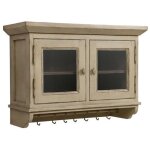 Decoration d ? autrefois - meuble de cuisine haut 2 portes vitrées - bois - beige - interior's Decoration d ? autrefois - meuble de cuisine haut 2 portes vitrées - bois - beige - interior's