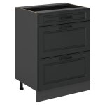 Meuble cuisine r - line, anthracite campagne, 60cm avec tiroirs, sans pt vicco Meuble cuisine r - line, anthracite campagne, 60cm avec tiroirs, sans pt vicco