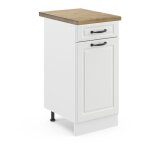 Vicco - meuble cuisine r - line, blanc campagne, 40 cm, pt chne