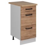Meuble cuisine r - line, chne de force dor, 40cm pt chne, vicco