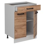 Vicco - meuble cuisine r - line, chne de force dor, 60cm sans pt