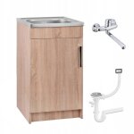 Meuble de cuisine - sonama - 50 x 40 cm - vier et robinet inclus - lgant et pratique