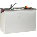 Meuble de cuisine sous - �vier 90 x 60 - 2 portes - similaire - n�ova