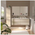 Ensemble meuble double vasque sorrento 120cm avec plan c�ramique