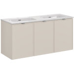 Meuble double vasque � encastrer � portes 120 cm - sublima cashmere - livraison gratuite