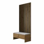 Mobilier1 - meuble d'entre hartford 321, abriamo 6, 206x85x44cm, stratifi, tapisserie,  poser
