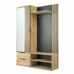 Mobilier1 - meuble d'entr�e honolulu 238 , 200x140x40cm, miroir, stratifi�, � poser