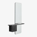 Sklum - console d'entrée 80x120 cm en mdf avec miroir varna noir Sklum - console d'entrée 80x120 cm en mdf avec miroir varna noir