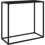 Dcoshop26 - meuble d'entre table console design lgant 80 x 35 x 75 cm verre tremp et acier dec032168 ...