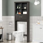 Meuble tagre de salle de bain, rangement au dessus des toilettes wc ou lave - linge, armoire et 4 tagres ...