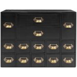 Meuble � fiches avec 14 tiroirs meuble � fiches en bois bo�te de rangement en bois pour organiseur de ...