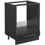 Meuble pour four fame - line, anthracite haute brillance, 60cm sans pt, vicco