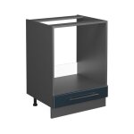 Meuble pour four fame - line, bleu fonc brillant, 60 cm sans plan de travail, vicco