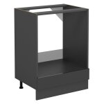 Vicco - meuble pour four r - line, anthracite haute brillance, 60cm sans pt