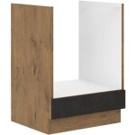 Meuble four rock - m�lamin� d�cor chene lancelot et gris matera - l60 x h82 cm