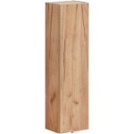 Meuble haut 20 cm ch�ne dor� craft, 1 porte, rangement pratique et design pour salle de bain