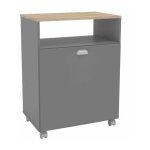 Meuble de buanderie d'appoint gris 61x80x40 cm Meuble de buanderie d'appoint gris 61x80x40 cm