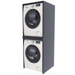 Meuble pour lave - linge schant, colonne de salle de bain noire, tagre mk