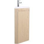 Meuble lave - mains d'angle sorrento avec vasque en rsine