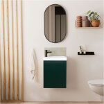 Meuble lave - mains lisa + miroir ovale