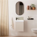 Meuble lave - mains lisa + miroir ovale