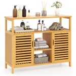 Meuble litiere chat en bois, meuble cache litiere double porte 2 en 1, planche � griffer amovible, cadre ...