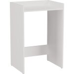 Meuble salle de bain pour machine � laver ? largeur 64 cm ? hauteur 97, 5 cm ? panneau stratifi� blanc ...