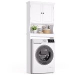 Bealife meuble machine à laver rangement sur pied 1 compartiment ouvert 2 portes Étagères réglables ou ... Bealife meuble machine à laver rangement sur pied 1 compartiment ouvert 2 portes Étagères réglables ou ...
