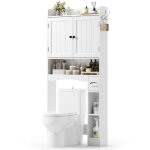 Meuble machine � laver et wc bealife avec 1 �tag�re r�glable 1 compartiment de rangement ouvert 2 portes ...