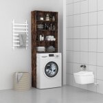 Maisonchic - meuble pour machine  laver, meuble pour wc chne fum 64x24x190 cm 539266 design in