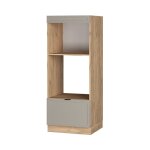 Vicco - meuble micro - ondes fame - line, grisbeige, 60 cm ouvert