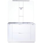 Zen - meuble de salle de bain à poser palermo - 120cm - blanc - laqué - livré en kit - ondee Zen - meuble de salle de bain à poser palermo - 120cm - blanc - laqué - livré en kit - ondee