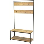 Meublorama - meuble porte - manteaux avec 2 tagres range - chaussures ? 100x39xh180 cm ? collection ...