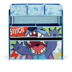 Meuble de rangement 6 paniers en bois stitch - 62x30x60cm