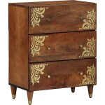 Meuble de rangement 60x33x75 cm en bois de manguier vidaxl