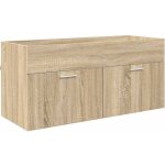 Meubles de rangement?armoire d'�vier montage mural ch�ne sonoma 38, 5 x 100 x 46 cm cfw895222