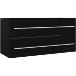 Meubles de rangement?armoire d'�vier noir 100x38, 5x48 cm bois d?ing�nierie cfw585208