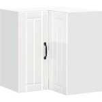Meubles de rangement?armoire murale d'angle de cuisine lucca blanc brillant cfw821556