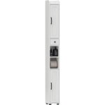Meuble de rangement colonne - homcom - 2 portes tiroir �tag�res r�glables porte - papier - panneau de ...