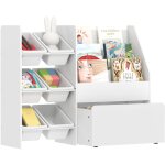 Aiyaplay ? meuble de rangement enfant avec 6 bacs amovibles ? grand coffre � roulettes ? dimensions 100x30x80c ...