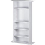 Meuble de rangement multimdia , tagre dvd  5 niveaux pouvant contenir jusqu' 240 cd, tagres rglables ...