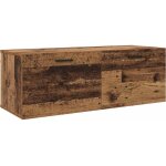 Meubles de rangement?meuble mural bois ancien 100 x 36. 5 x 35 cm bois d'ing�nierie cfw437116