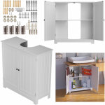 Meuble de rangement sous lavabo wc lavabo meuble en bois 60x60cm