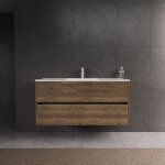 Inda - meuble de salle de bain 2 tiroirs l. 120 avec vasque Inda - meuble de salle de bain 2 tiroirs l. 120 avec vasque