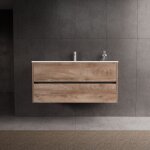 Inda - meuble de salle de bain 2 tiroirs l. 120 avec vasque