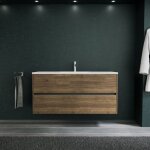 Inda - meuble de salle de bain 2 tiroirs l. 120 avec vasque mat / Inda - meuble de salle de bain 2 tiroirs l. 120 avec vasque mat /