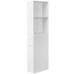 Meuble de salle de bain 40 x 18 x 134, 4 cm haut meuble de rangement fin colonne avec tiroirs et �tag�re ...