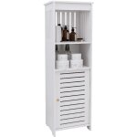 Meuble de salle de bain, armoire de salle de bain �troite, armoire lat�rale pour toilette, pour salon, ...