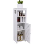 Meuble de salle de bain, armoire de salle de bain �troite, armoire lat�rale pour toilette, armoire pour ...